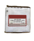 Metal box packaging for T-1000 electric proportional valve; red label shows 961-070-000 and 4-20mA/3-15PSI