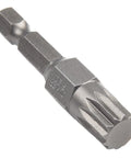 Premium Seven Piece 12 Point Screwdriver Bit Set Features M5, M6, M7, M8 And M10 Torx Sizes For Robust Automotive Repair With 50mm Length Hex Shank Alloy Steel Bits Perfect For Electric Drills And Manual Drivers Without Stripping, M10 bit close-up