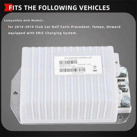250 Amp 48V Golf Cart Controller For Club Car Precedent Tempo Onward 2014 2019 Replaces 1515-5206 103982301