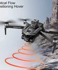Drone with brushless motors and optical flow positioning in rocky landscape, GPS Drone With Pro Grade 4K Dual Cameras And 4.5 Inch LCD Remote
