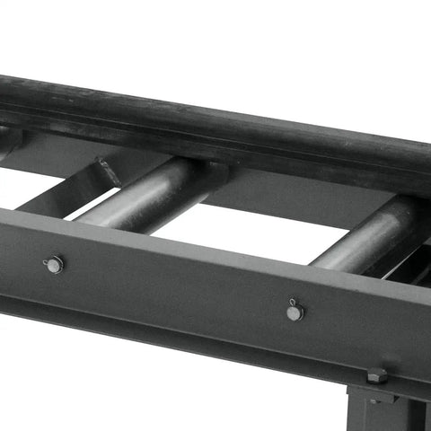 Heavy Duty Infeed Roller Table For Bandsaws With Slick Steel Build Provides Smooth Material Handling And Rock Solid Stability For Precision Woodworking Projects That Offer No Sweat Operation And Clean Results Every Time
