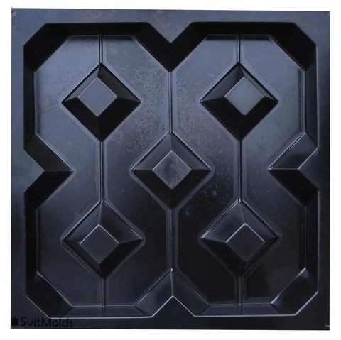 DIY Grass Concrete Molds For 19.68 Inch Square Paving Blocks 500x500x60 mm Reusable ABS Plastic Paver Mold