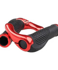 Ergonomic Bicycle Handlebar Grips With Grippy Anti Slip Contoured Design And Aluminum Inner Ring Clamps For Vibration Reduction