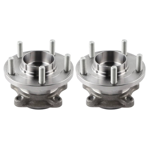 2 Pack Rear Wheel Hub Bearing Assembly For Mazda CX-9 2007 Through 2015 AWD 5 Lug Compatible Replacement Kit, front view