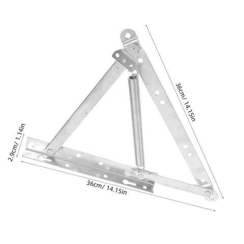 Heavy Duty Triangular Spring Hinges For Sofa Beds And Home Storage Foldable Lift Up Steel Hinges detail view