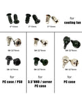 One Stop PC Screw And Mounting Hardware Kit For Builds And Repairs With Chassis Bolts Hard Drive And Fan Screws Mainboard And Power Supply Fasteners Includes Two Capacity Packs For Daily DIY Replacements And Handy Gear For Quick Fixes. assorted 4x10mm and 6#-32x6mm PC screws for case, PSU, HDD, and fan