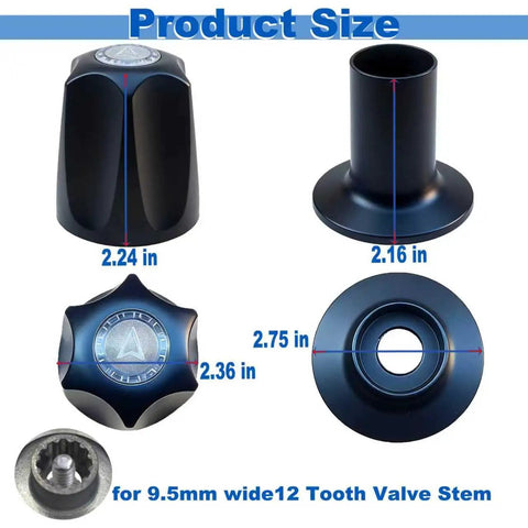 Matte Black Shower Knob Replacement Kit For Pfister Verve Tub And Shower 3-Piece Set product dimensions with valve stem