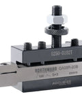 11 Piece AXA Wedge Type Quick Change Lathe Tool Post Set for 6 to 12 Inch Swing with attached cutoff tool and bolts