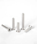 Heavy Duty M4 X 10mm Phillips Flat Countersunk Machine Screws In Top Shelf 304 Stainless Steel Rust Resistant Full Thread Fasteners For Switch Plates And Electrical Gear 50 Pack