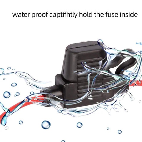 2 Pack Mini Blade Fuse Holders Waterproof Inline Pigtail Harness For Cars, 18 Gauge Wiring, Includes 5A ATM Fuses
