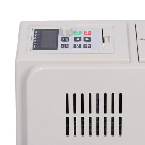 Close-up of Boss Grade 1500W VFD Drive For Spindle Motors with digital display and vents for precise speed control