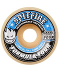 Formula Four Conical Full Wheels Set White And Blue 53mm 99D Urethane For Smooth Cruisin Durable Ride Street Skating Detail