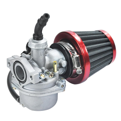 PZ19 Carburetor Kit With Air Filter, Fuel Line And Petcock For 50cc To 125cc Chinese Kids ATVs, Go Karts And Dirt Bikes