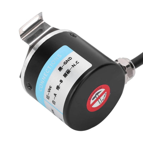 AB 2 Phase Hollow Shaft Encoder DC 5-24V 6-8mm Quadrature Encoder For Office Automation And Engineering, durable casing view