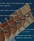 All-Metal Ship Planking Clamps Set Of 10 For Model Shipbuilding With 1 1/4 Inch By 1/4 Inch Gripping Faces in use on model hull.