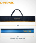Shop Favorite Track Saw Guide Rail Extender Kit Featuring Two 55 Inch Aluminum Tracks With Rock Solid Couplers And Rugged Canvas Sling For Straight Shots And Clean Cuts On Any Project. Includes canvas carry bag.