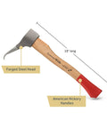 15 Inch Pickaroon Log Lifter With Steel Head And Hickory Handle For Dragging Or Stacking Logs, Hookaroon With Point In Side View