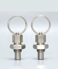 Top Shelf M6 Stainless Steel Knob Plunger With Secure Locking Threads And Smooth Glide Action Go Anywhere Indexing Hardware Pin on display.