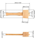 Wooden Mallet 9.5 Inch Beech Hammer For Ice Crushing And Chisels Woodworking Hand Tool Pro Grade Durable Solid Carpenter Tool With Smooth Grip Handle For DIY Projects
