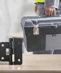 Detachable Hook Off Hinges For Instrument Cases And Flight Cases Iron Cabinet Hinge With Black Finish on table