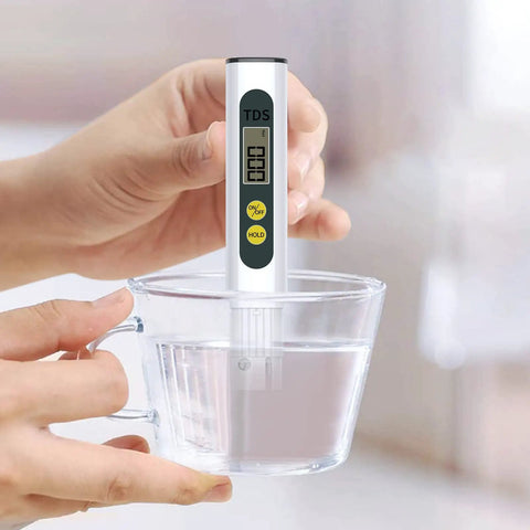 Digital TDS Meter Water Tester For Home Well And Tap Water Quality 0 To 9990 PPM Fast One Second Read in glass of water