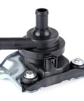 Solid As A Rock Electric Auxiliary Water Pump Replacement Fits Toyota Prius 2004 To 2009 showing black plastic design with metal base and hoses.