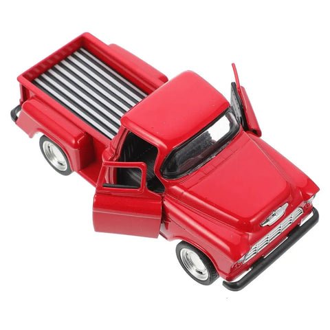 4.72 Inch Miniature Pickup Truck Model Alloy Metal Figurine For Collectors Who Dig, Kids Toy, Party Favor, Open Doors