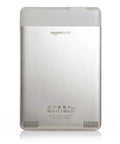 Sleek White Second Gen Ereader Features A Sharp Six Inch Screen And Free 3G Wireless To Pull Down Books Anywhere from the back.
