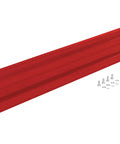 Heavy Duty Bolt On Guard Rail System Built Like A Tank For Maximum Protection No Fuss Install Rock Solid Safety Barrier For Warehouse Garage Floors 9 Ft Long Red Finish Top Shelf Industrial Grade rail with mounting hardware.