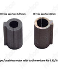 8Mm To 11Mm Shaft Sleeve Adapter For RV030 Worm Gear Reducer metal CNC sleeve for stepper motors, D-type apertures shown