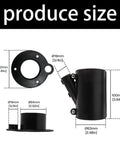 Gear Up For Smooth Sailing With This Boat Cable Management ABS Conduit Combo Pack Marine Wire Protection Sleeve showing sizes and dimensions.