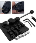 Multi Functional Ring Bending Tool For Jewelry Making, Heavy Duty Metal Ring Bender With 7 Post Molds And 6 Nylon Dies