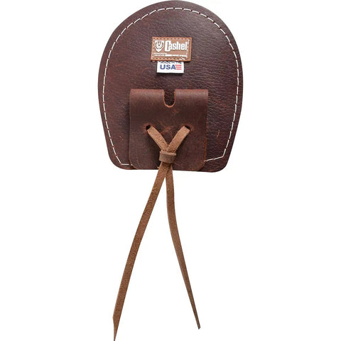 Ring Master Fleece 2 Leather And 100 Percent Sheepskin Leather Ties, brown horse tack gear, durable and comfortable