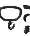 Adjustable Kettlebell Handle Fits 24 to 42mm Rods, Non Slip Fitness Accessory For Easy Weightlifting Transitions, Black close-up view