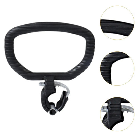 Adjustable Kettlebell Handle Fits 24 to 42mm Rods, Non Slip Fitness Accessory For Easy Weightlifting Transitions, Black close-up view
