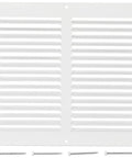 White Return Air Grille Duct Cover For Ceiling And Wall 30 By 8 Opening Built To Last With Durable Steel Construction And Powder Coated Finish Easy Airflow From Half Inch Spaced Fins At 40 Degrees Sidewall Or Ceiling Mount 1 Pack