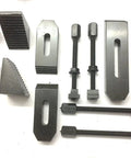 24 Piece M6 Clamp Kit Set For Rotary Tables, Milling Tables, Face Plates And Vertical Slides With Epoxy Black Finish components