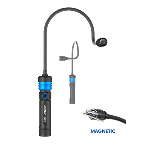 3 In 1 Quick Connect Rechargeable LED Work Light Kit With Magnetic Base And Flexible Gooseneck Light Plus Slim Bar Light