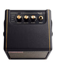 Spark MINI 10W Portable Guitar Amp And Bluetooth Speaker With 8 Hour Battery Life, black, top view showing control panel.