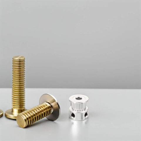 Upgrade Your 3D Printer Game with These Solid 20 Tooth GT2 Timing Pulleys Featuring A 5mm Bore For Quick Install And Zero Slippage Plus Heavy Aviation Aluminum Build And Hex Wrench Included For Smooth Performance On Any Machine Setup, 20-tooth GT2 pulley set