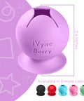 iVyne Berry vinyl weeding scrap collector and holder, purple, suction base