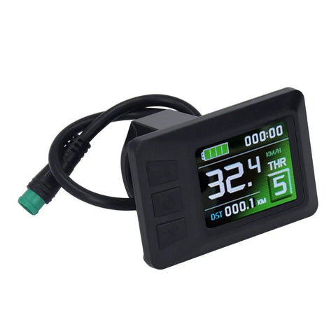 Electric Bike Controller Kit For 250W Motors With LCD7C Display, Plug And Play Thumb Throttle, 8C Power Assist Sensor, ABS Metal Shell, 15A 36V 48V Compatible For Do It Yourself E Bike And Scooter