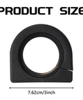 Black natural rubber bushing for steering rack, 3-inch size. Rack And Pinion Bushing Kit For Steering Rack Grommet Replacement 45517-35010.