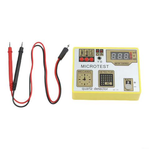Multifunction Watch Pulse Tester Kit For Quartz Movement Accuracy Checks And Demagnetizing with probes, portable design.