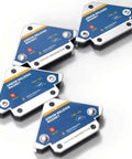 Pro Grade Welding Magnets Set Includes 4 Magnetic Welding Holders 28 Lbs Each With 45 90 135 Degree Angles, Heavy Duty Table Clamp For Welding