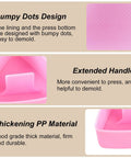 Triangle Rice Ball Molds 2 Pack Large Do It Yourself Sushi Makers Kit for Lunch Bento with extended handle in pink