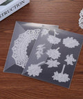 10 Pack Large Magnetic Sheets 9.3 By 6.85 Inches For Die Storage And Crafting shown on wooden table with decorative designs