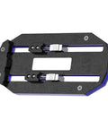 Beefy Pro Grade PCB Board Holder And Clamp For Soldering Dual Rail Push Clamp System shown from top angle