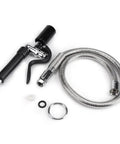 High Pressure Brass Dishwasher Sprayer Hose For Commercial Kitchens, Flexible Handheld Sink Tap Spray shown coiled with attachments