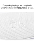White Pearlized Bubble Mailers 14x16 Inch With 4 Inch Flap Waterproof Shockproof Padded Envelopes showing water resistance